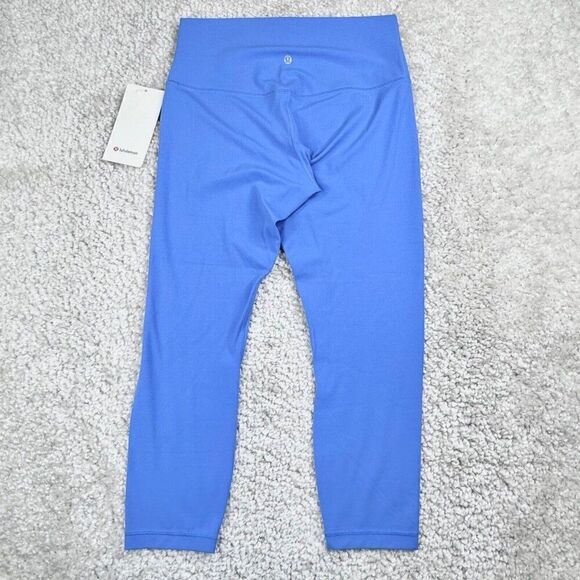 Lululemon Align High Rise Crop Legging Blue Nile 10 NEW - Picture 3 of 12